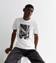 Only & Sons White Crew Neck Short Sleeve Monochrome Print T-Shirt